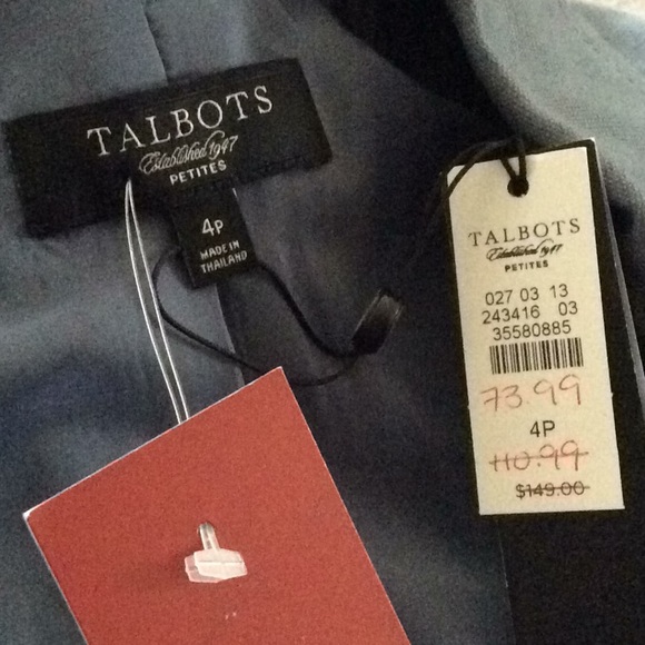 Talbots Petites The Jackie Fit Blazer Jacket 4P - Picture 8 of 8